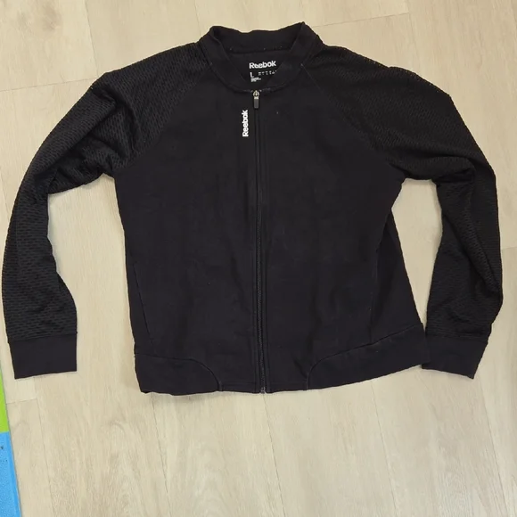 Reebok Black Full-Zip Jacket - Picture 1 of 3